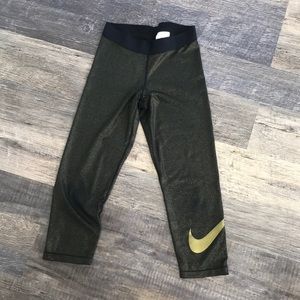 Nike gold Capri leggings